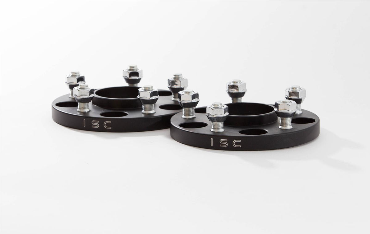 ISC Suspension 5x100 Hub Centric Wheel Spacers 25mm Black (Pair)