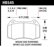 Load image into Gallery viewer, Hawk Performance Blue 9012 Front Brake Pads - HB545E.564