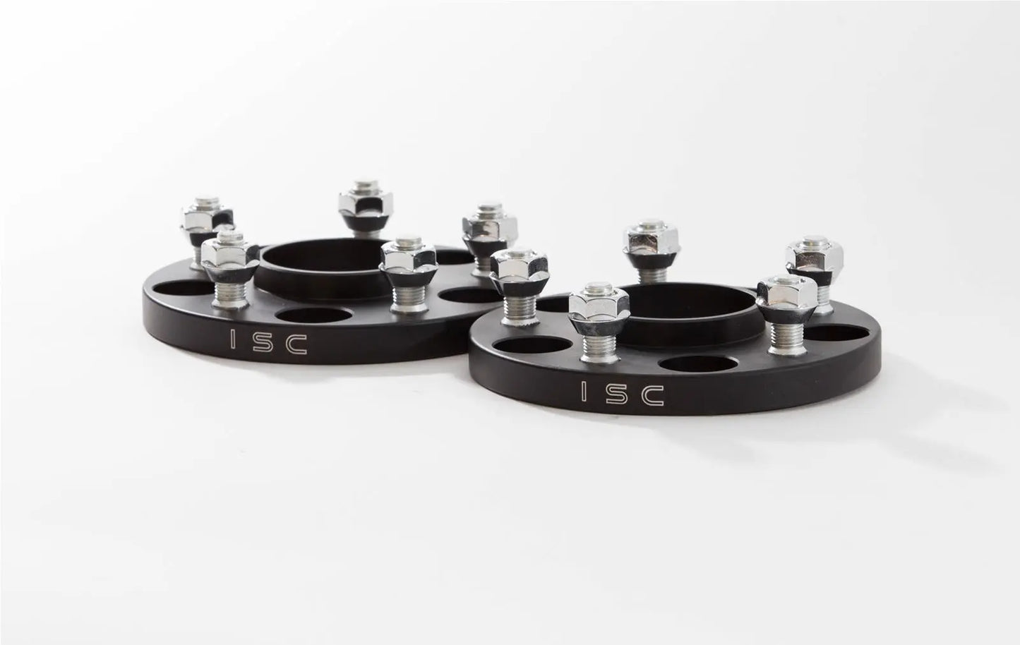 ISC Suspension Nissan 5x114.3 Hub Centric (66 Hub Bore) Wheel Spacers 25mm Black (Pair) ISC Suspension