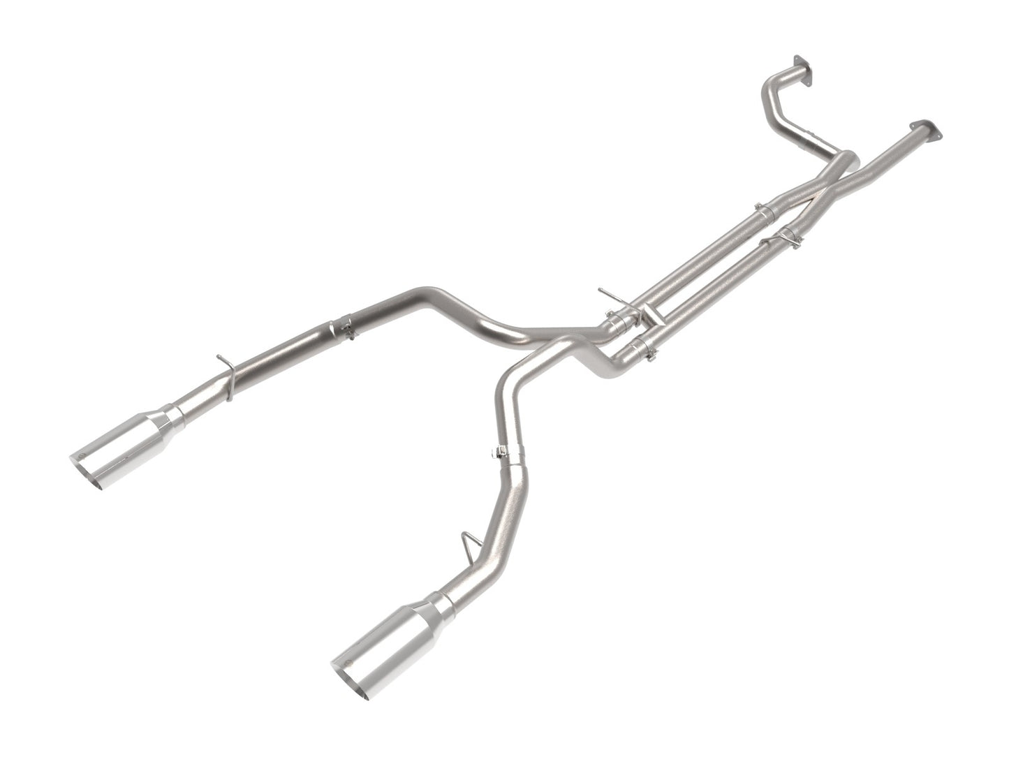 aFe RAM 1500 TRX 21-23 V8-6.2L (sc) Vulcan Series 3 IN to 3-1/2 IN 304 Stainless Steel Cat-Back Exhaust System w/ Polished Tip - 49-32084-P aFe