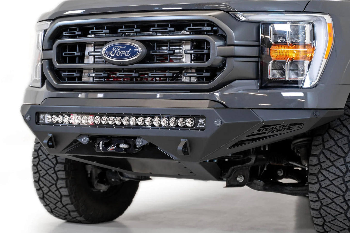 Addictive Desert Designs 2021-2023 Ford F-150 Stealth Fighter Winch Front Bumper - F191422860103 Addictive Desert Designs