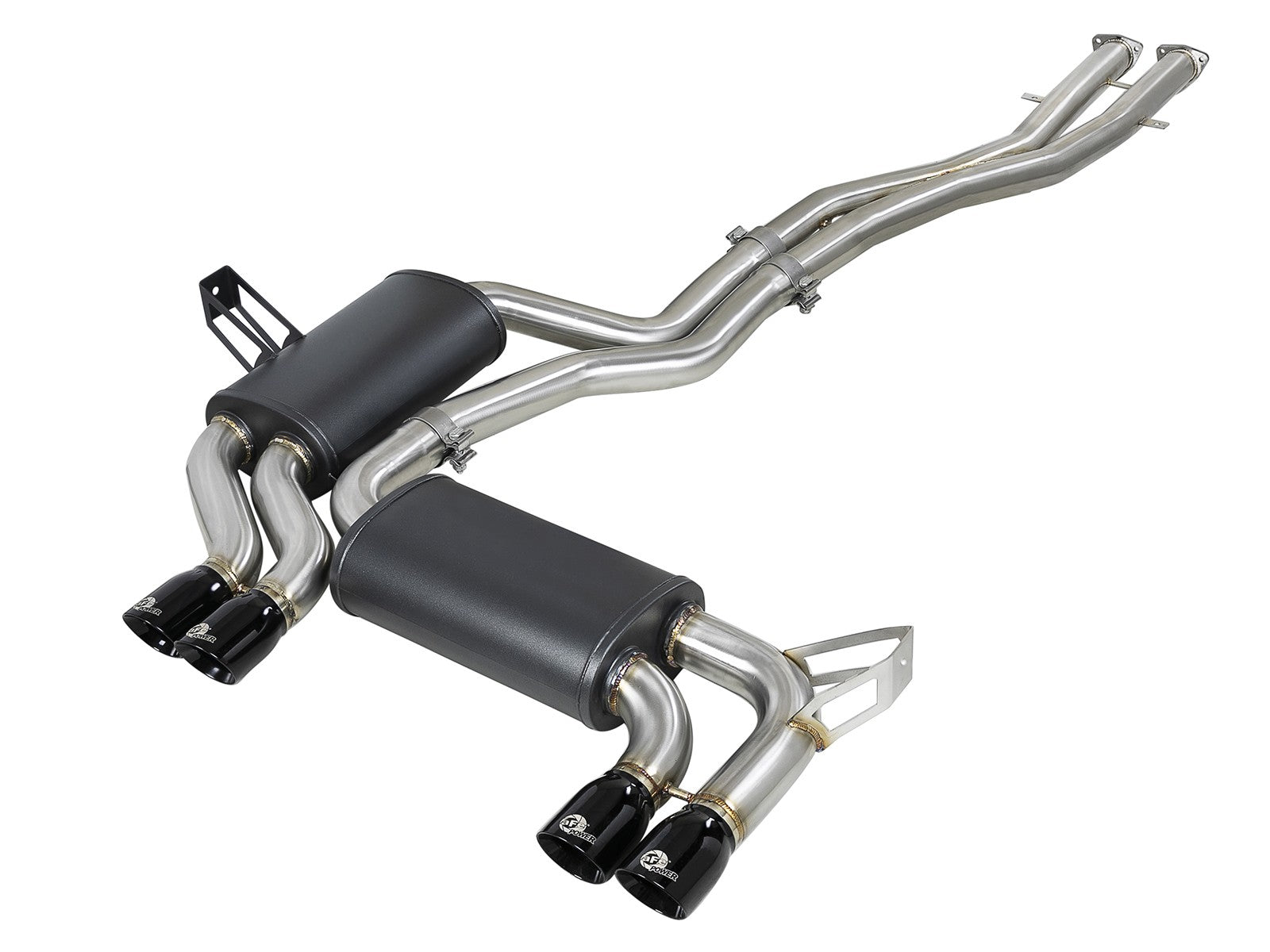 aFe BMW M3 (E46) 01-06 L6-3.2L S54 MACH Force-Xp 2-1/2" 304 Stainless Steel Cat-Back Exhaust System - 49-36344-B aFe