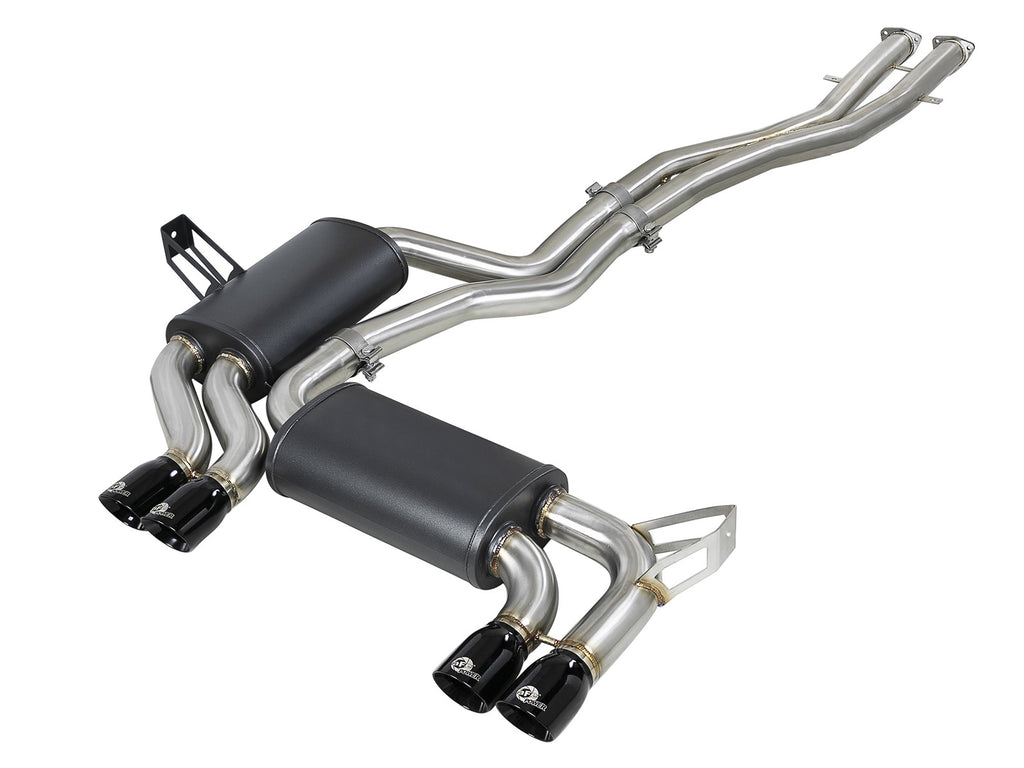 aFe BMW M3 (E46) 01-06 L6-3.2L S54 MACH Force-Xp 2-1/2" 304 Stainless Steel Cat-Back Exhaust System - 49-36344-B