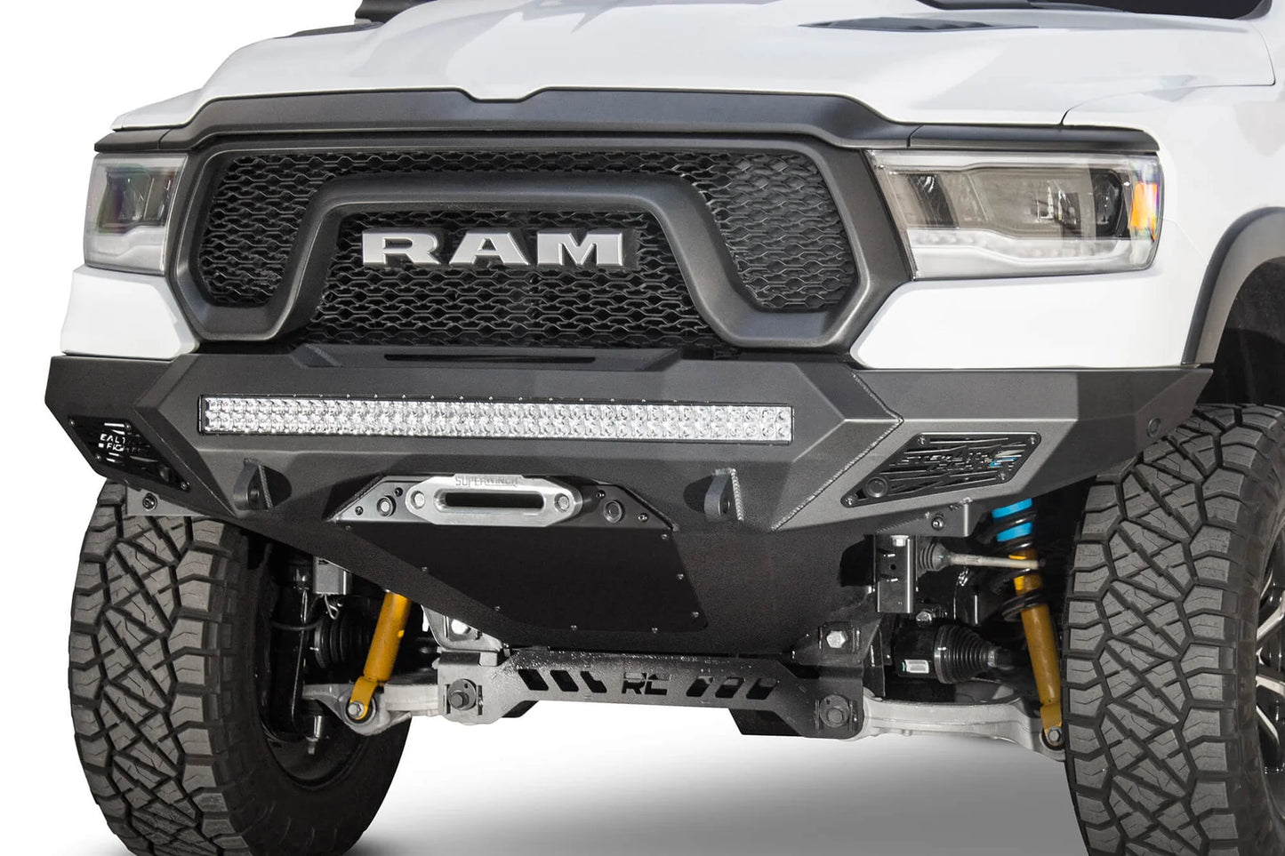 Addictive Desert Designs 2019-2023 Ram Rebel Stealth Fighter Winch Front Bumper - F611422770103 Addictive Desert Designs