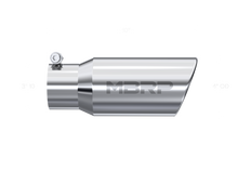 Load image into Gallery viewer, MBRP Universal Tip 4in OD 3in Inlet 10in Length Angled Rolled End T304 - T5155