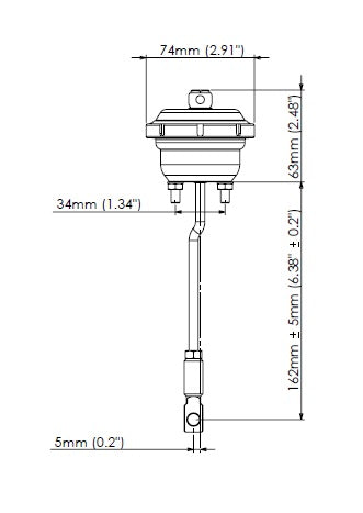 Turbosmart IWG75 7PSI Wastegate Actuator, WRX FA20 - TS-0605-3072 Turbosmart