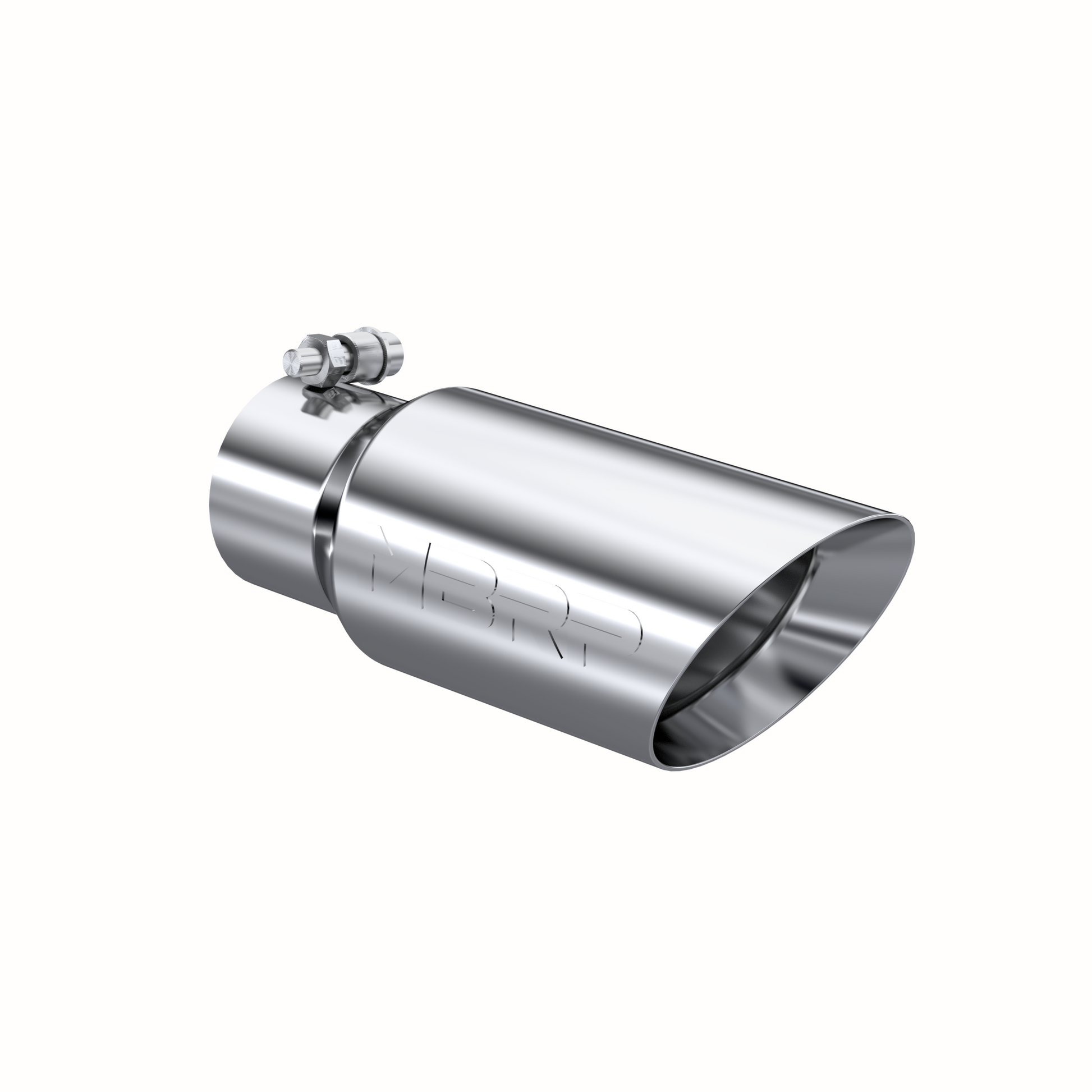 MBRP Universal Tip 4in OD 3in Inlet 10in Length Dual Wall Angled End T304 - T5156 MBRP