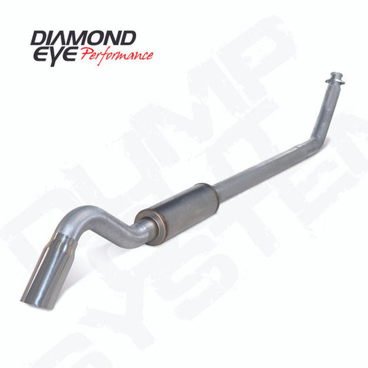 DIAMOND EYE 4" ALUMINIZED TURBO BACK SINGLE TURN DOWN EXHAUST KIT 98.5-02 5.9L CUMMINS Diamond Eye Performance