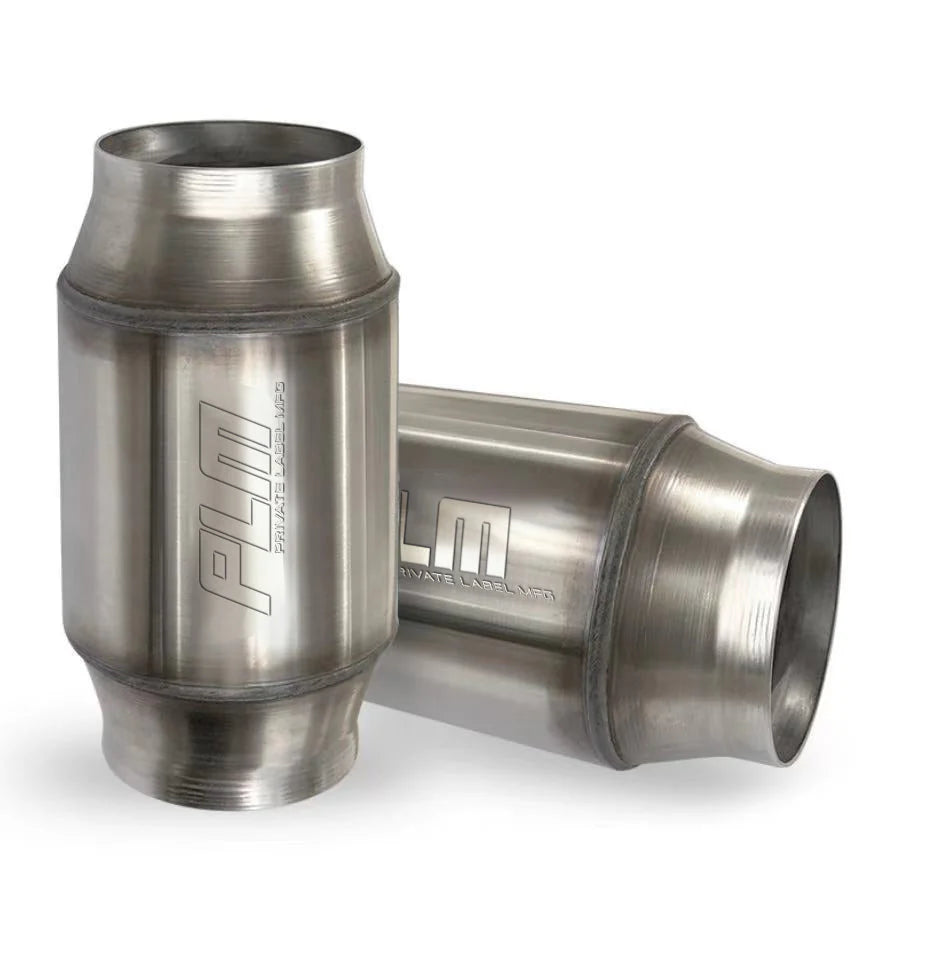 PLM 2.5in High Flow Performance 400 Cell Metallic Catalytic Converter - PLM-CAT-2.5-MET-400