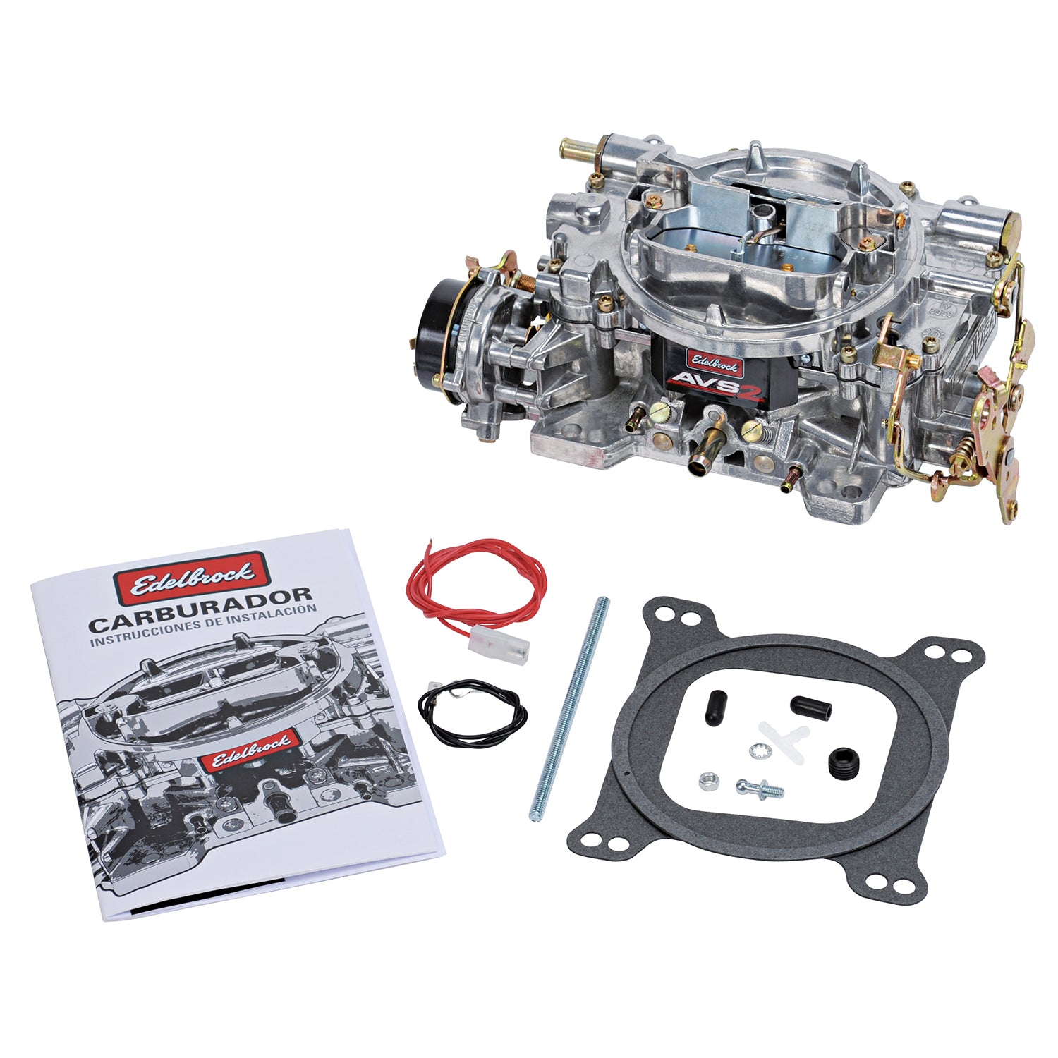 Edelbrock AVS2 Carburetor 500 CFM With Electric Choke, Satin Finish (Non-EGR) - 1901 Edelbrock