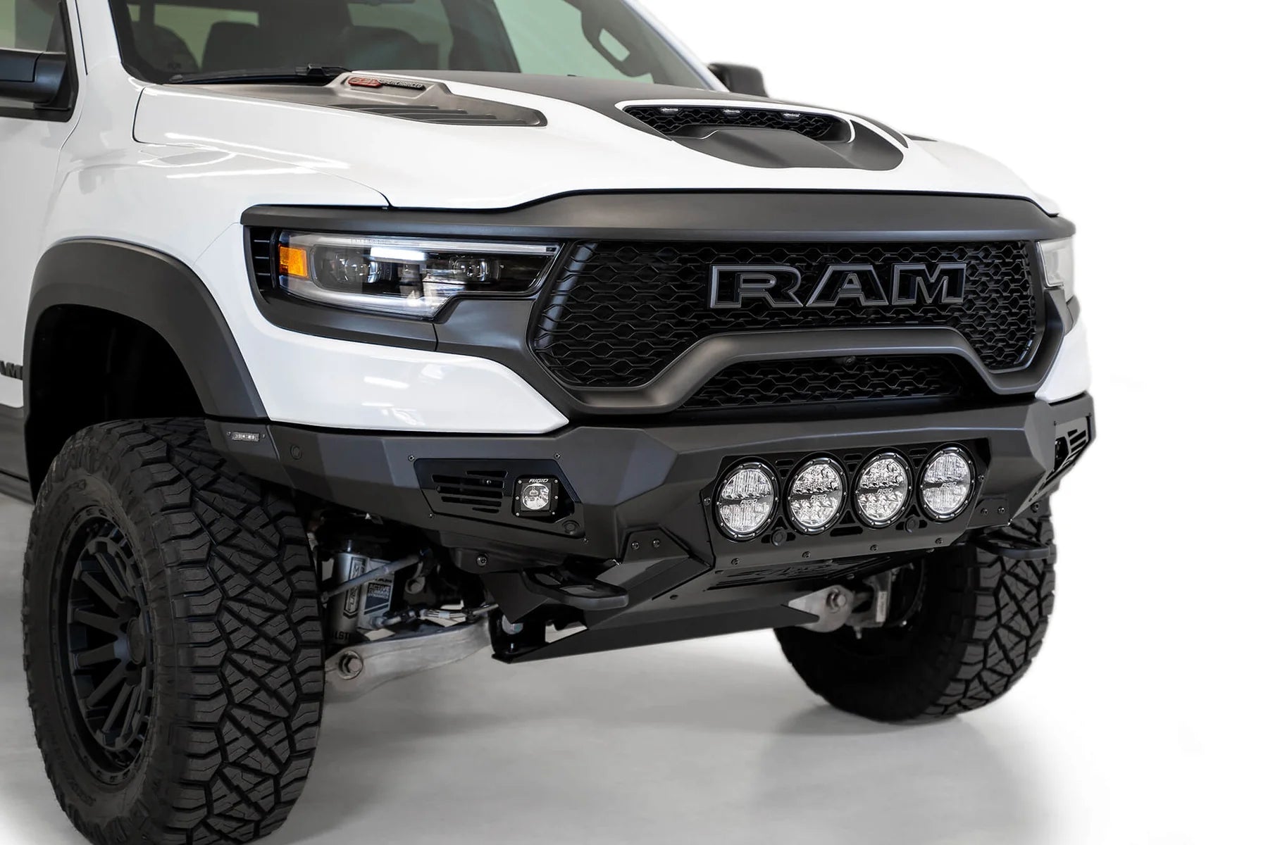 Addictive Desert Designs 2021-2023 Ram 1500 Trx Bomber Front Bumper (Rigid) - F620014110103 Addictive Desert Designs