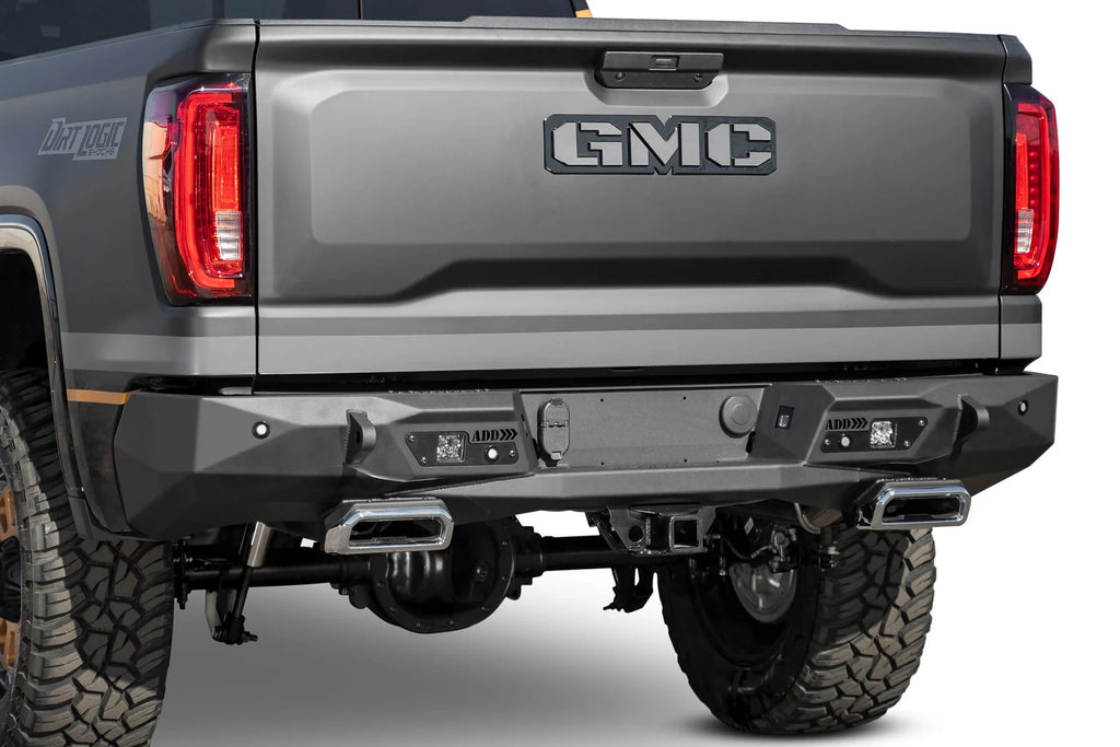 Addictive Desert Designs 2019-2021 Chevy/GMC 1500 Stealth Fighter Rear Bumper W/ Exhaust Tips - R441051280103