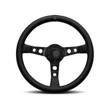 Load image into Gallery viewer, Momo MOD07 Black Edition Steering Wheel 350mm -  Black Leather/Black Spokes/Black Stitch/1 Stripe