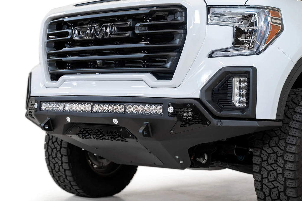 Addictive Desert Designs 2019-2021 GMC Sierra 1500 Stealth Fighter Front Bumper - F471763030103