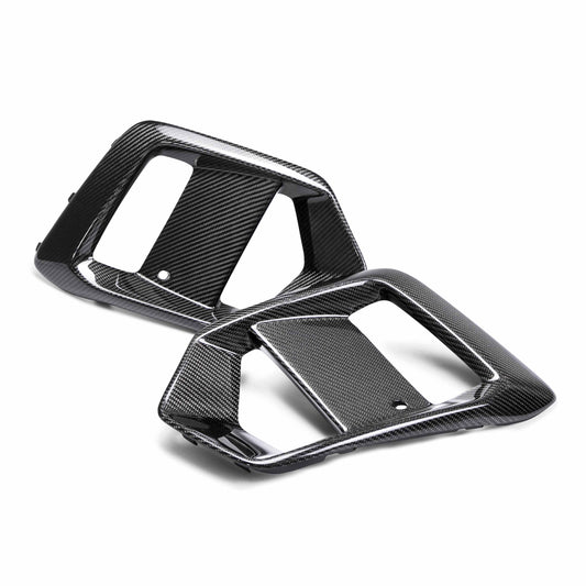 Seibon FLS16FDFO Carbon Fiber Fog Light Surrounds for 2016–2018 Ford Focus RS
