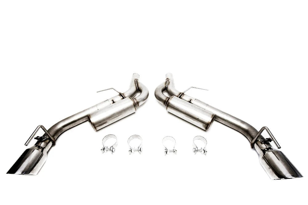 PLM Axle Back Exhaust 2016-22 Chevy Camaro 2.0L 3.6 V6 4" Dual Tips - PLM-CH-CA-TKP-DUAL-V6