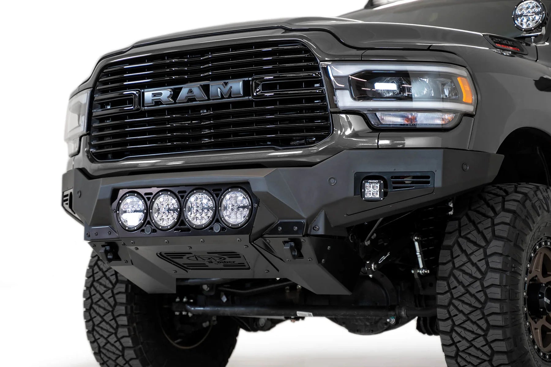 ADD 2019-2023 Ram 2500/3500 Bomber Front Bumper (Rigid) - F560014110103 Addictive Desert Designs