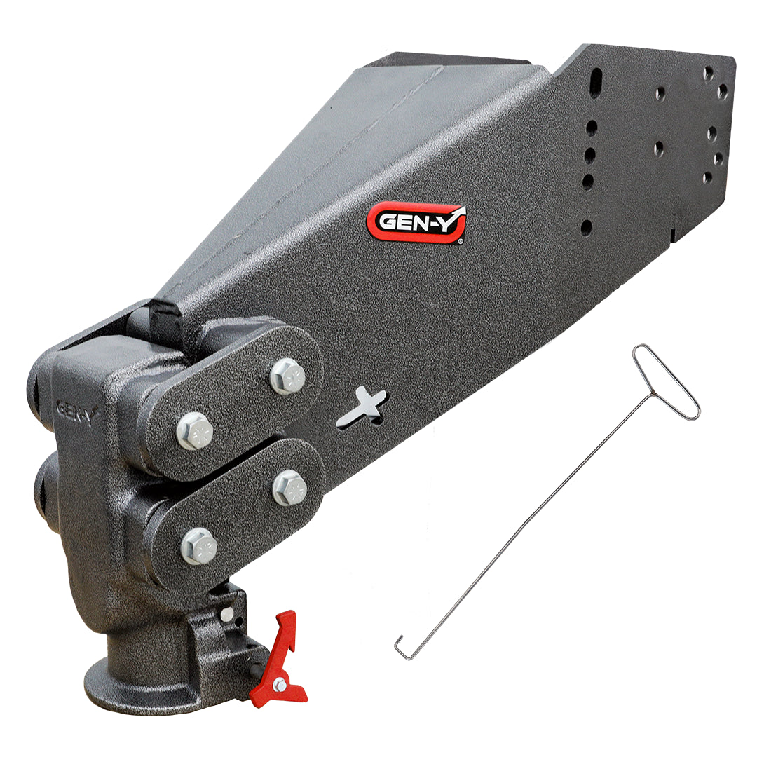 Gen-Y Executive Torsion-Flex SnapLatch Fifth Wheel to Gooseneck 2 5/16″ Coupler 5.5K pin weight range 30K Towing - GH-8065AL
