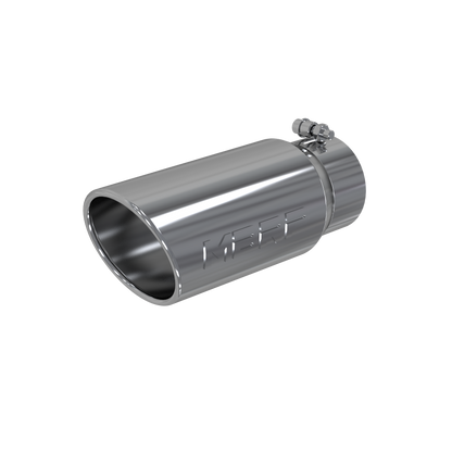 MBRP Tip, 5" O.D. Dual Wall Angled 4" inlet 12" length, T304 - T5053 MBRP