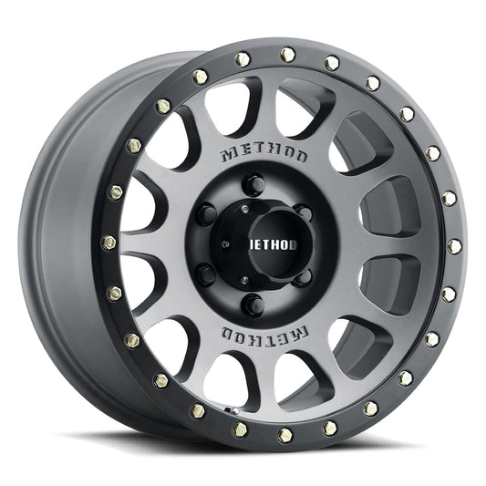 Method 305 NV TITANIUM - MATTE BLACK LIP 17x8.5 / 6x135 / 0/4.75, 94 Hub Bore - MR30578516800 Method Wheels
