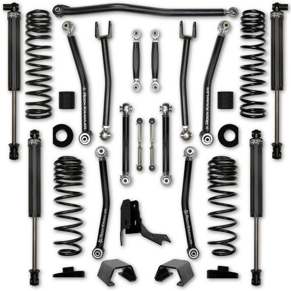 Rock Krawler 2018+ Jeep Wrangler JL 4DR 3.5in Adventure-X (No Limits) Long Arm Coilover Suspension