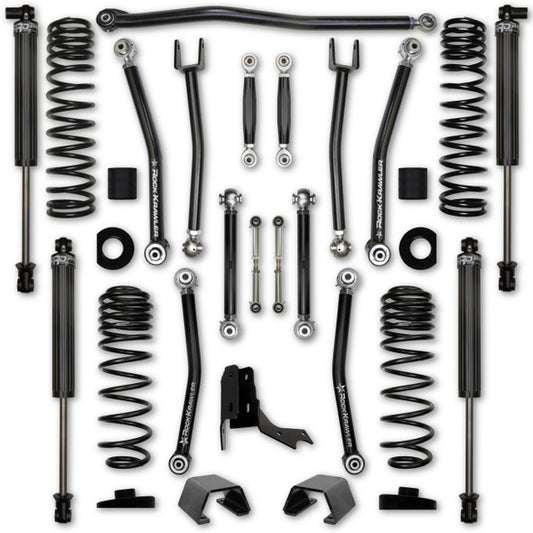 Rock Krawler 2018+ Jeep Wrangler JL 4DR 3.5in Adventure-X (No Limits) Long Arm Coilover Suspension