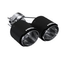 Load image into Gallery viewer, MBRP Universal Carbon Fiber Dual Tip 4in OD/2.5in Inlet - T5178CF