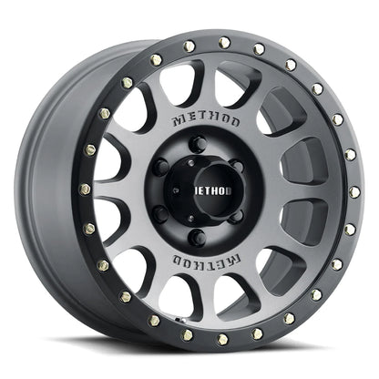 Method 305 NV TITANIUM - MATTE BLACK LIP 17x8.5 / 5x5.5 / 0/4.75, 108 Hub Bore - MR30578555800 Method Wheels