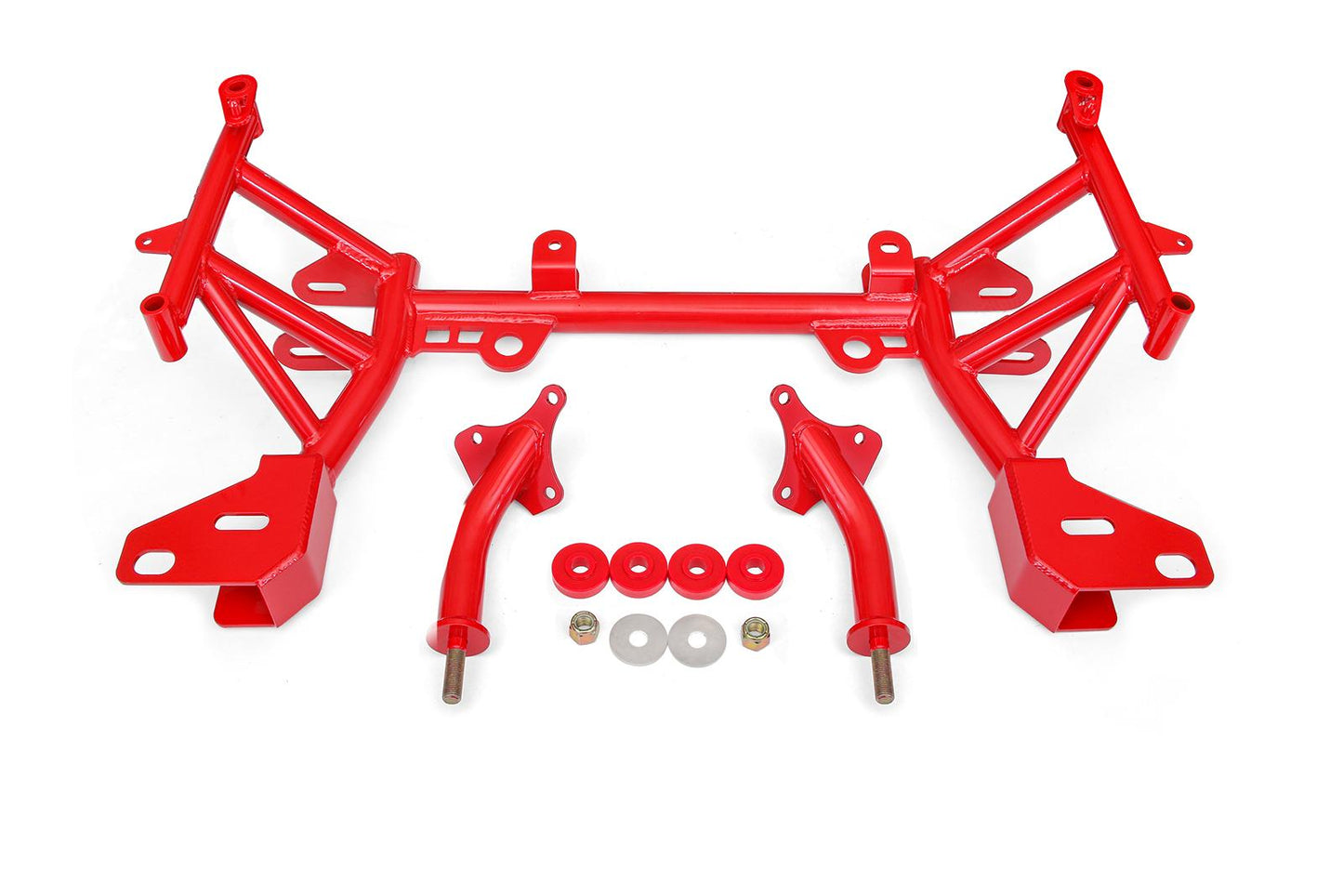 BMR 93-02 F-Body K-Member w/ SBC/BBC Motor Mounts and STD. Rack Mounts - Red KM005R BMR Suspension