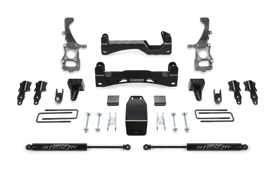 Fabtech 21-23 Ford F150 4WD 6″ LIFT KIT W/ FRONT STOCK COILOVER SPACERS & REAR STEALTH SHOCKS – K2371M Fabtech