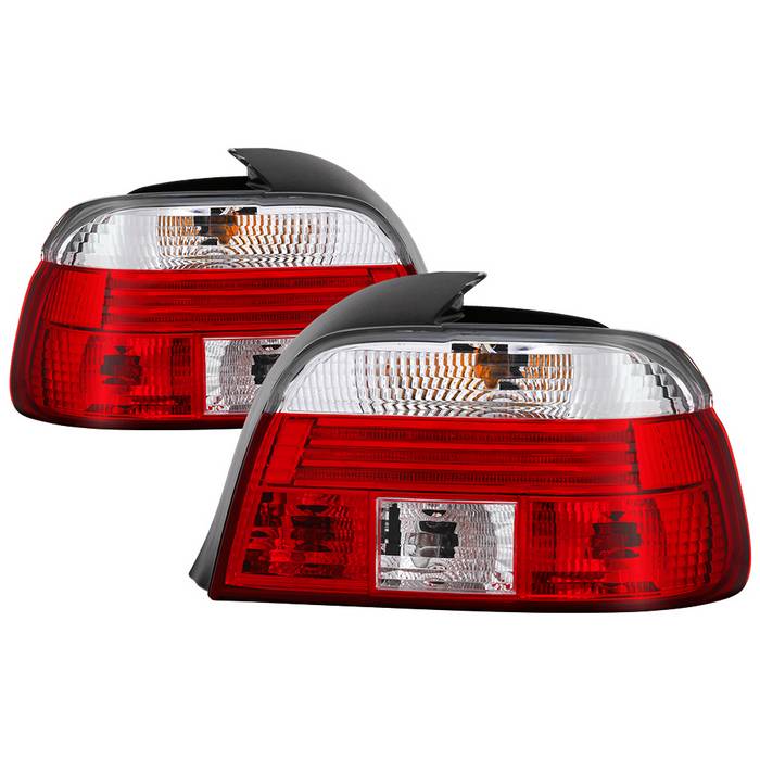 Xtune Bmw E39 5-Series 97-00 Tail Light Red Clear ALT-CI-BE3997-RC