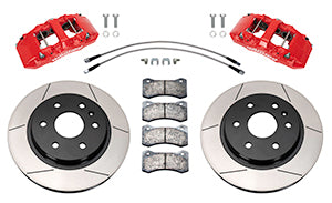 Wilwood 140-16804-R AERO6-DM Front Big Brake Kit Red Slotted Rotors for 2007-2018 GM 1500 Truck/SUV Wilwood