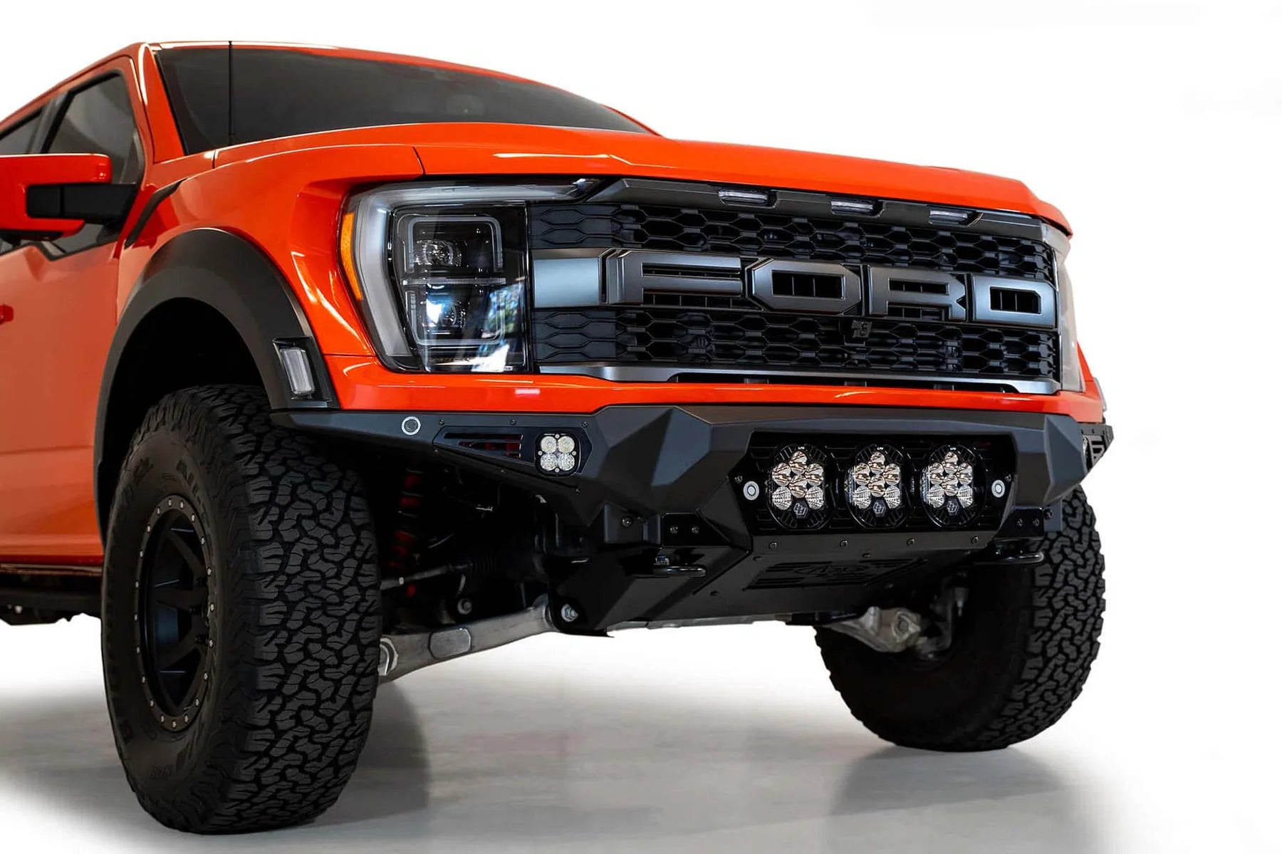 Addictive Desert Designs 2021-2023 Ford F-150 Raptor/Raptor R Bomber Front Bumper (Baja Designs) - F210014100103 Addictive Desert Designs