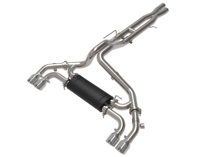 aFe Jeep Wrangler 392 21-23 V8-6.4L Vulcan Series 3 IN to 2-1/2 IN 304 Stainless Steel Cat-Back Exhaust System w/ Polished Tip - 49-38098-P aFe