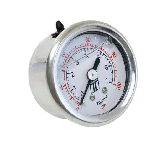 Turbosmart Liquid Filled 0-100psi Fuel Pressure Gauge - TS-0402-2023 Turbosmart