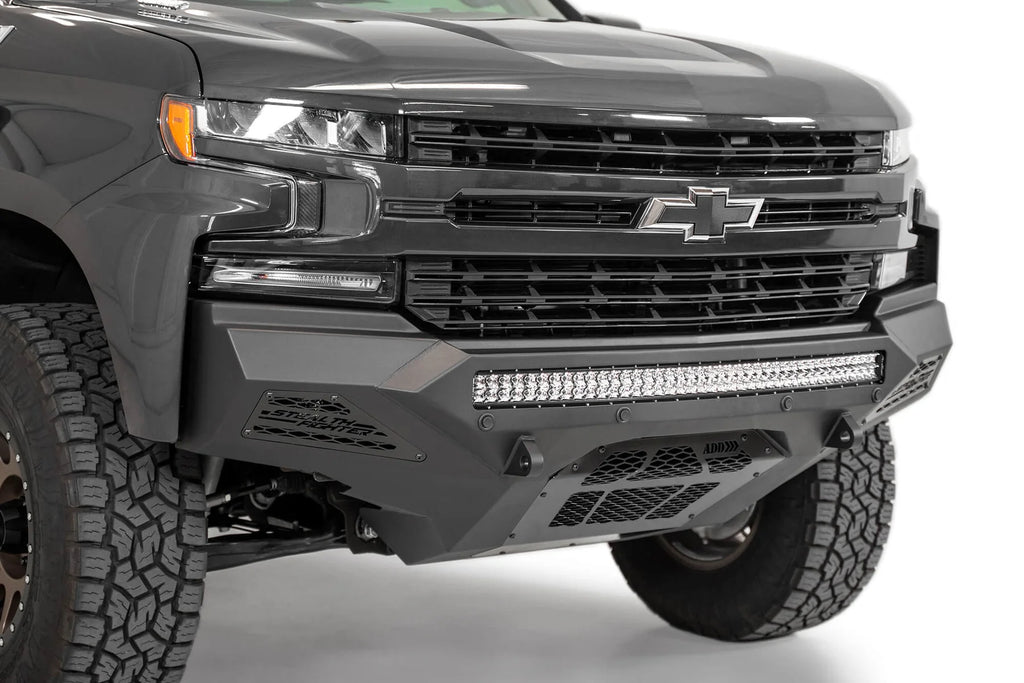 Addictive Desert Designs 2019-2021 Chevy Silverado 1500 Stealth Fighter Front Bumper - F441763030103