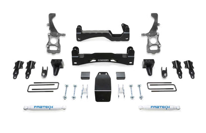 Fabtech 21-23 Ford F150 4WD 6″ LIFT KIT W/ FRONT STOCK COILOVER SPACERS & REAR PERFORMANCE SHOCKS – K2371 Fabtech