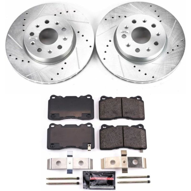 Power Stop 14-18 Cadillac CTS Front Z23 Evolution Sport Brake Kit PowerStop