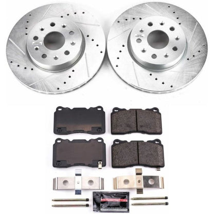 Power Stop 14-18 Cadillac CTS Front Z23 Evolution Sport Brake Kit PowerStop