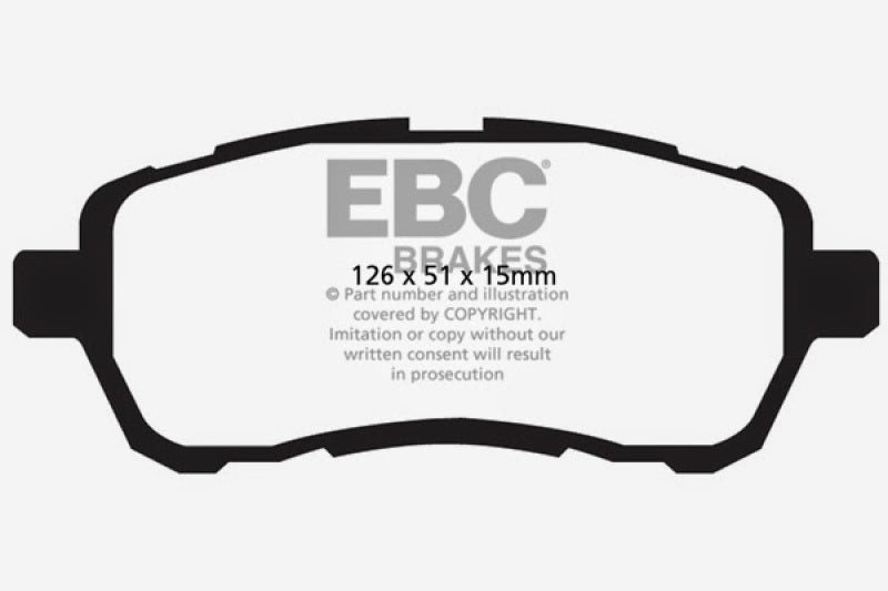 EBC Ultimax2 Front Brake Pads - UD14541