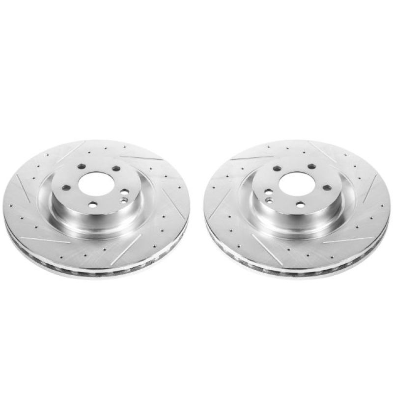 Power Stop 09-14 Mercedes-Benz CL550 Front Evolution Drilled & Slotted Rotors - Pair PowerStop