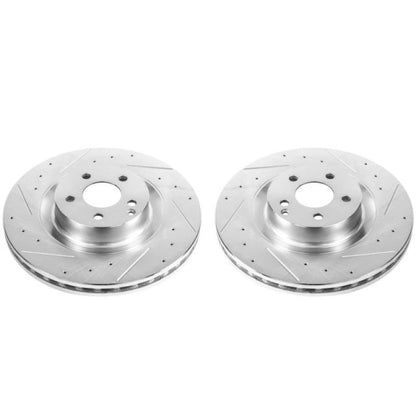 Power Stop 09-14 Mercedes-Benz CL550 Front Evolution Drilled & Slotted Rotors - Pair PowerStop
