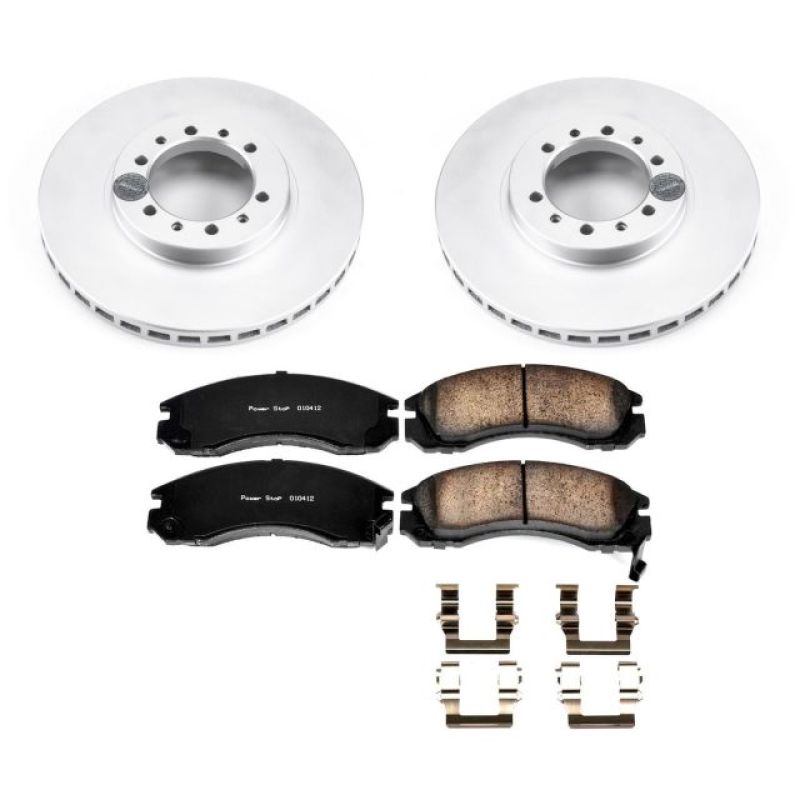 Power Stop 91-96 Mitsubishi Montero Front Z17 Evolution Geomet Coated Brake Kit PowerStop