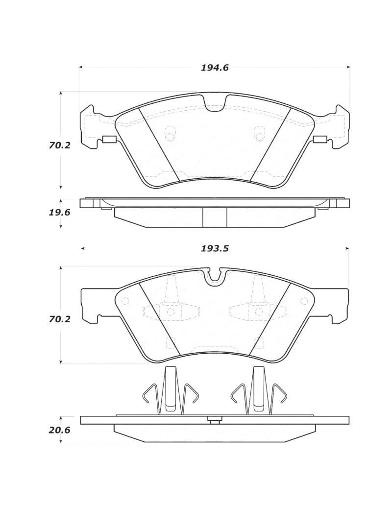 StopTech Premium Ceramic Brake Pads - 308.11230 Stoptech