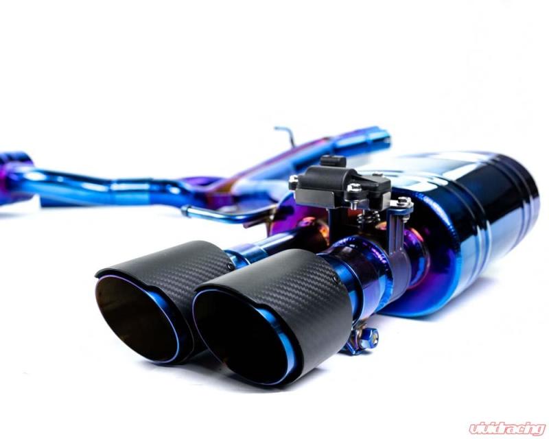 VR Performance Audi B9 RS4 Titanium Valvetronic Exhaust System With Carbon Fiber Tips Vivid Racing
