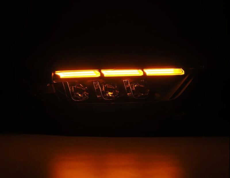 AlphaRex 880262 15-17 Ford Mustang NOVA LED Proj Headlights Black w/Activ Light/Seq Signal/Switch DRL