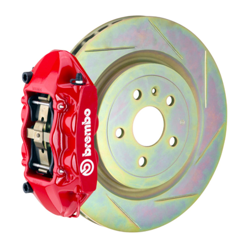 Brembo 11-18 Focus/13-18 Focus ST Front GT BBK 4 Piston Cast 336 x28 1pc Rotor Slotted Type1-Red