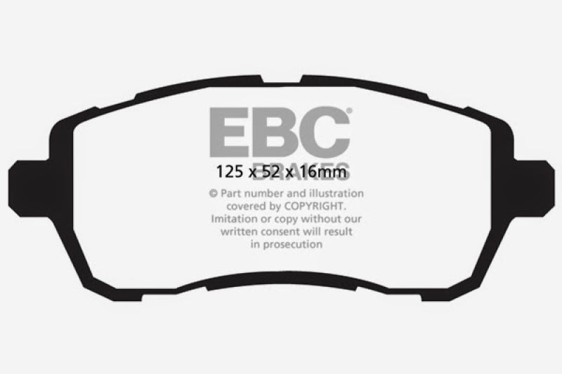 EBC Ultimax2 Front Brake Pads - UD1454