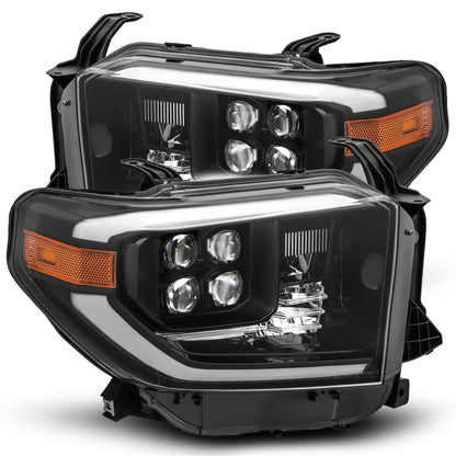 AlphaRex 880728 14-20 Toyota Tundra NOVA LED Projector Headlight Plank Style Alpha Black w/Activation Light