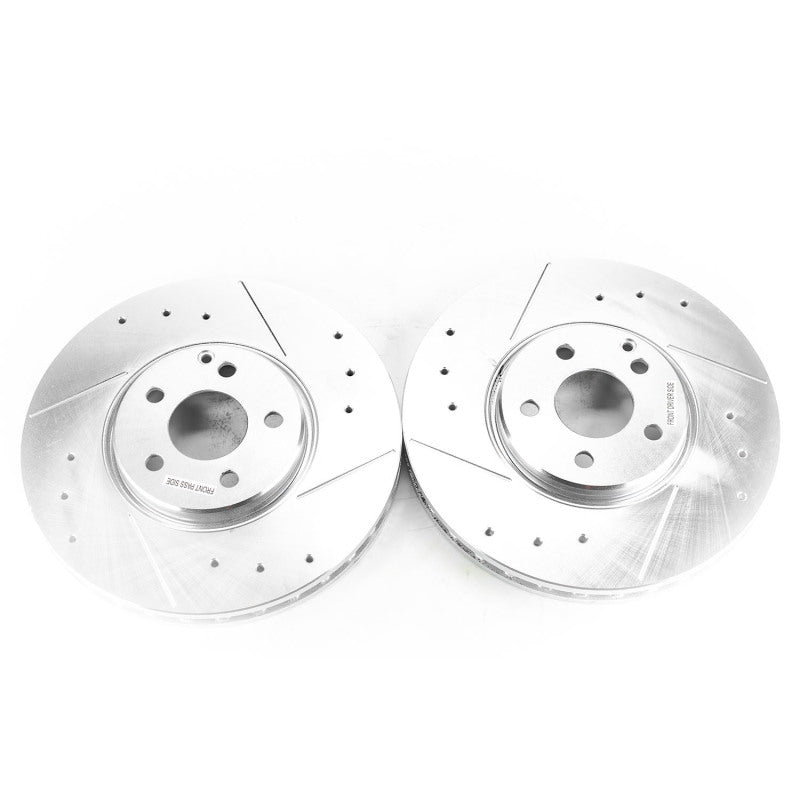 Power Stop 04-06 Mercedes-Benz E500 Front Evolution Drilled & Slotted Rotors - Pair PowerStop